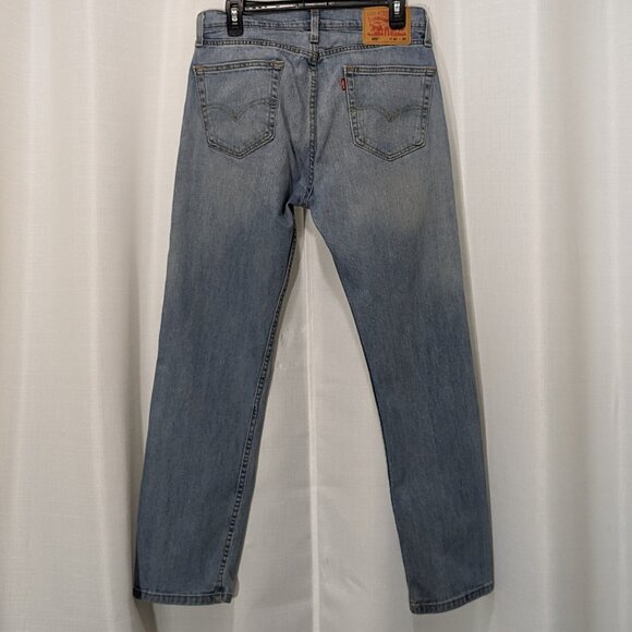LEVI'S 505 Regular Fit Jeans Straight Leg Room Light Blue Sz 32 X 30 - Picture 3 of 12